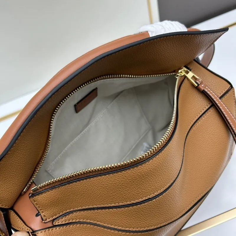 Loewe Large Brown Puzzle Shoulder Bag 30cm - Image 7
