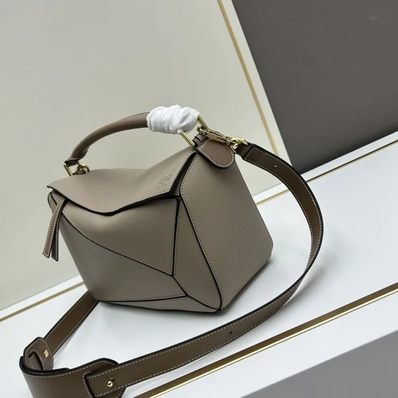 Alternative view of Loewe Large Taupe Puzzle Shoulder Bag 30cm