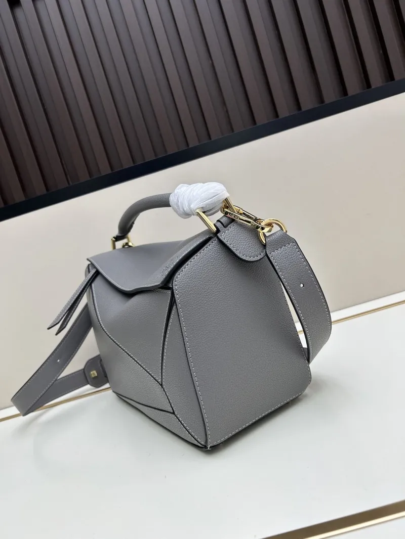 Alternative view of Loewe Gray Puzzle Shoulder Bag 601