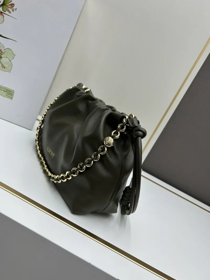 Alternative view of LOEWE Olive Green Leather Crossbody Bag 260809