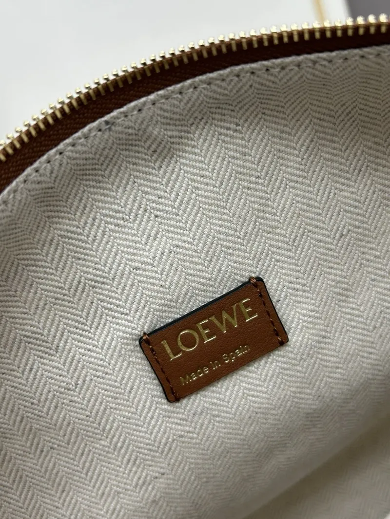 Loewe Anagram Jacquard Hobo Bag 652103 Beige - Image 8