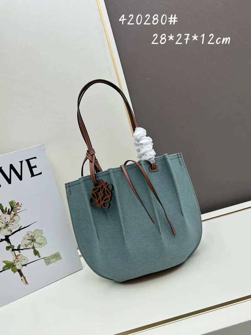 Loewe Light Blue Denim Tote Bag 420280