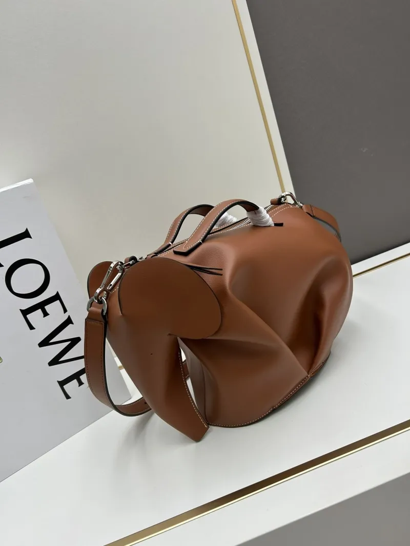 Alternative view of Loewe Brown Elephant Shoulder Bag 11030