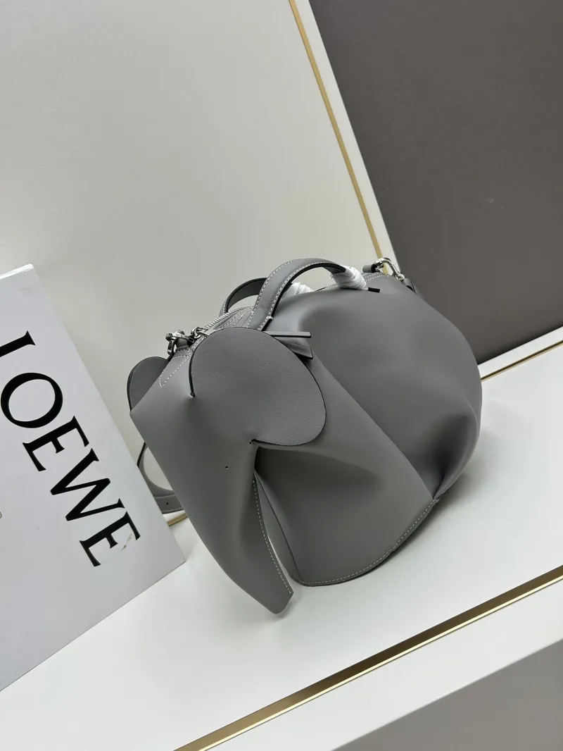 Alternative view of Loewe Gray Elephant Handbag 11030