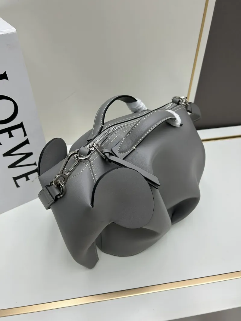 Loewe Gray Elephant Handbag 11030 - Image 6