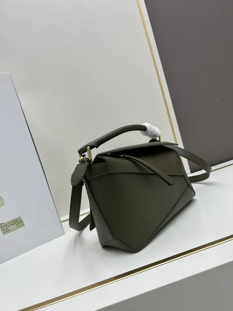 Alternative view of Loewe 629 Dark Olive Leather Handle Bag