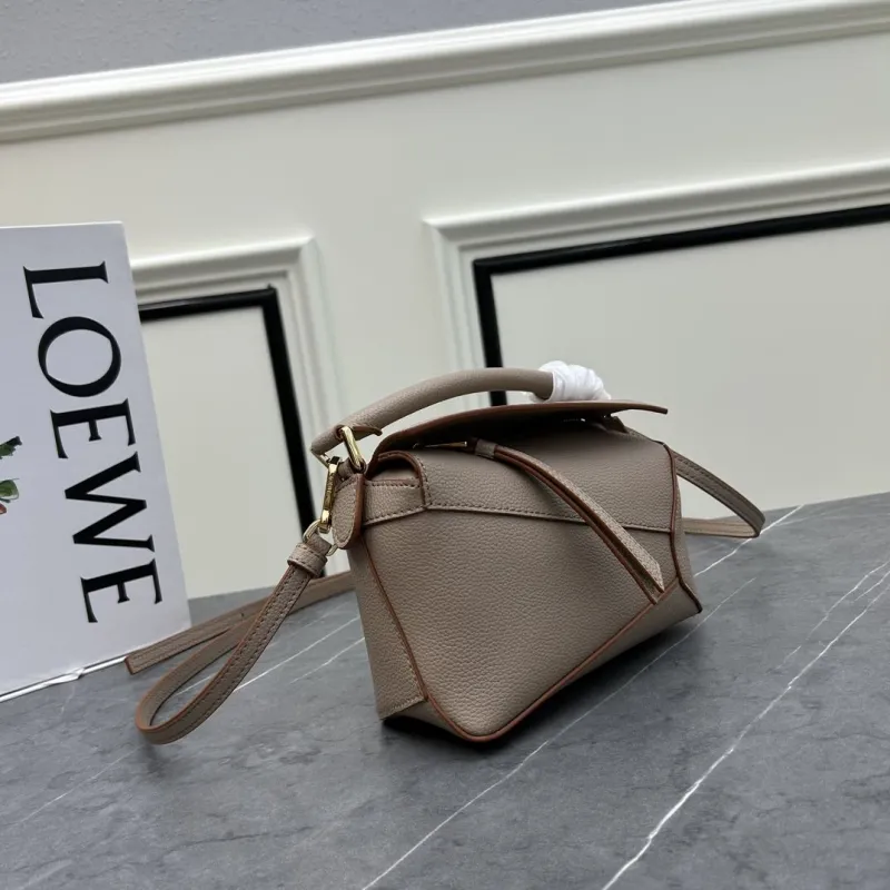 Alternative view of LOEWE Taupe Puzzle Crossbody Bag 062208