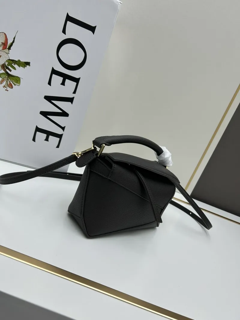 Alternative view of LOEWE Dark Brown Mini Top Handle Crossbody Bag 638