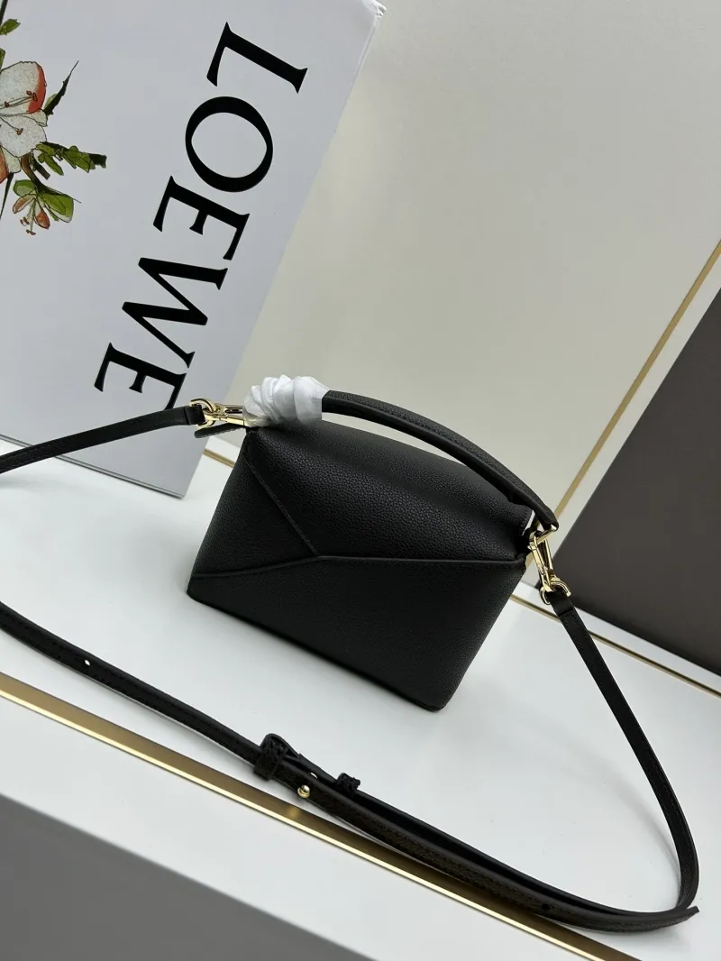 LOEWE Dark Brown Mini Top Handle Crossbody Bag 638 - Image 3