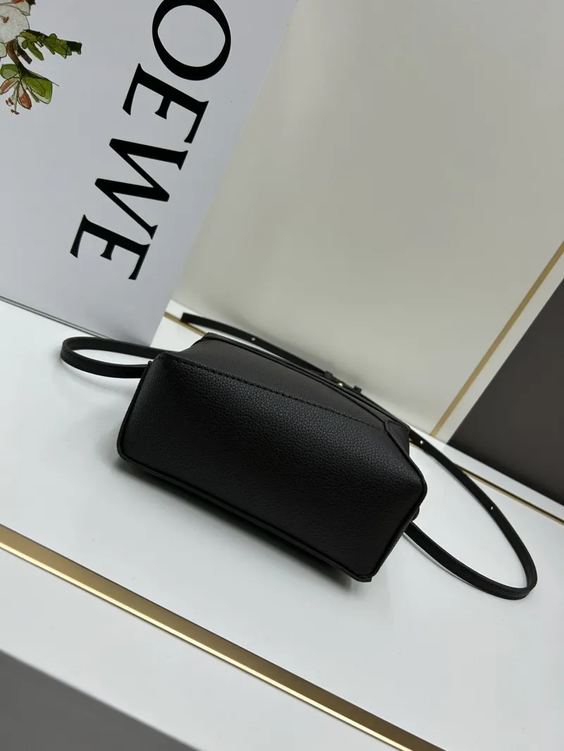 LOEWE Dark Brown Mini Top Handle Crossbody Bag 638 - Image 5