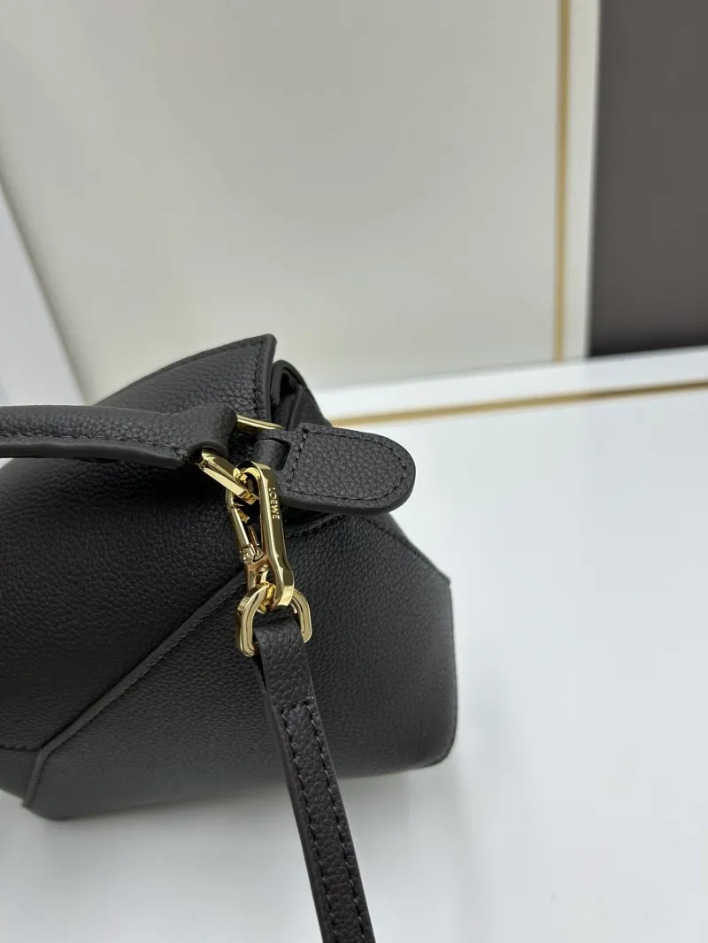 LOEWE Dark Brown Mini Top Handle Crossbody Bag 638 - Image 6