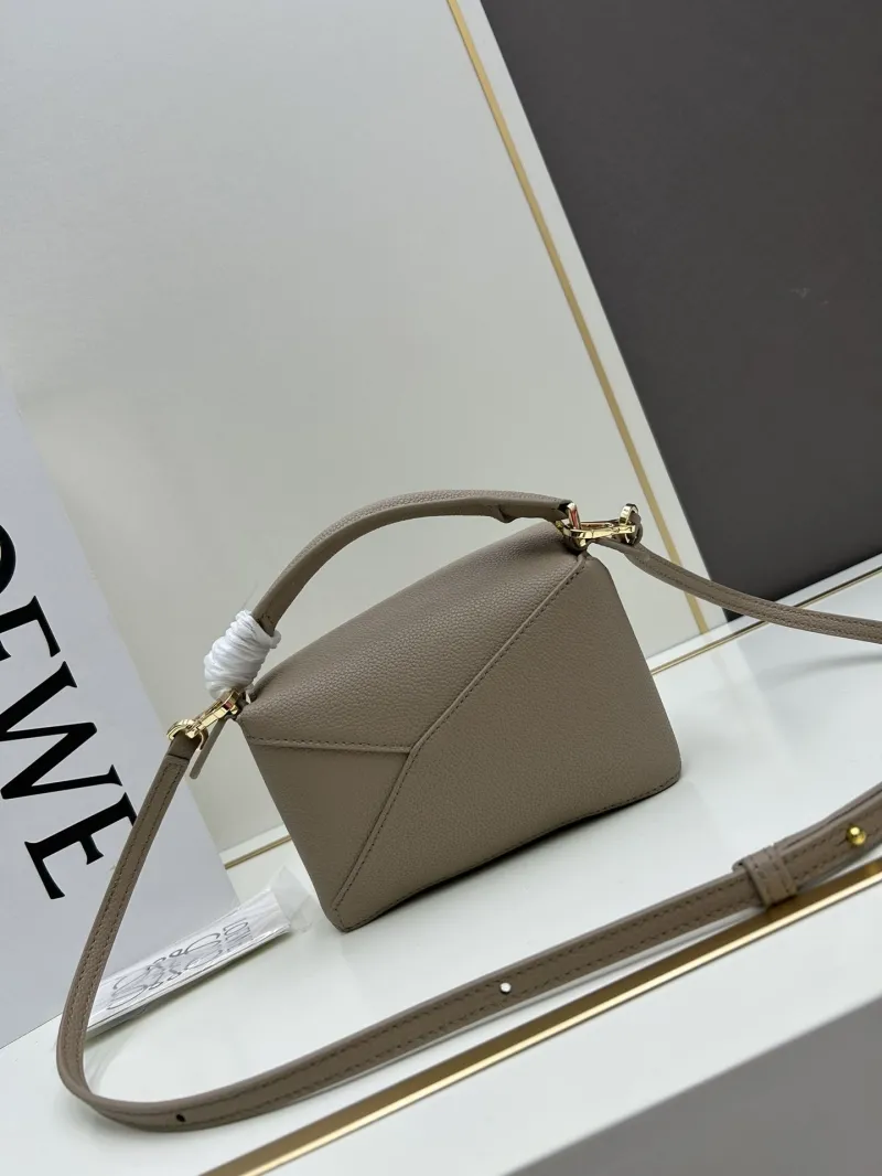 Loewe Taupe Mini Crossbody Handbag 641 - Image 3