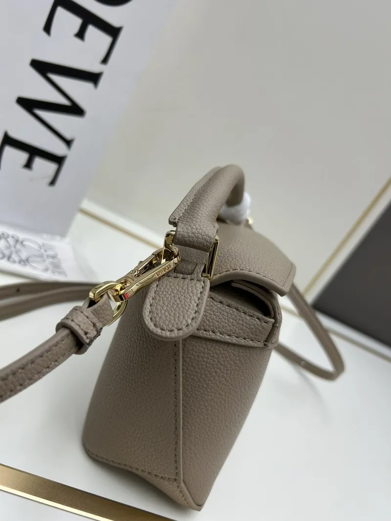 Loewe Taupe Mini Crossbody Handbag 641 - Image 6