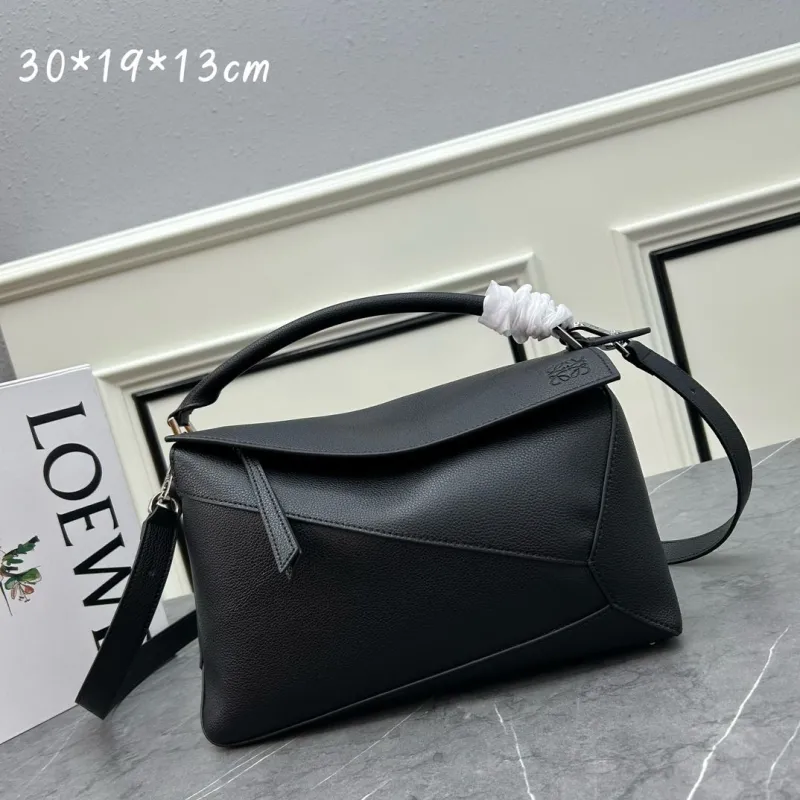 Loewe Black Leather Crossbody Handbag