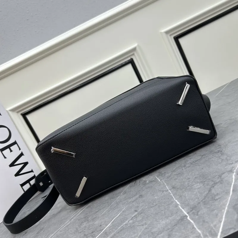 Loewe Black Leather Crossbody Handbag - Image 5