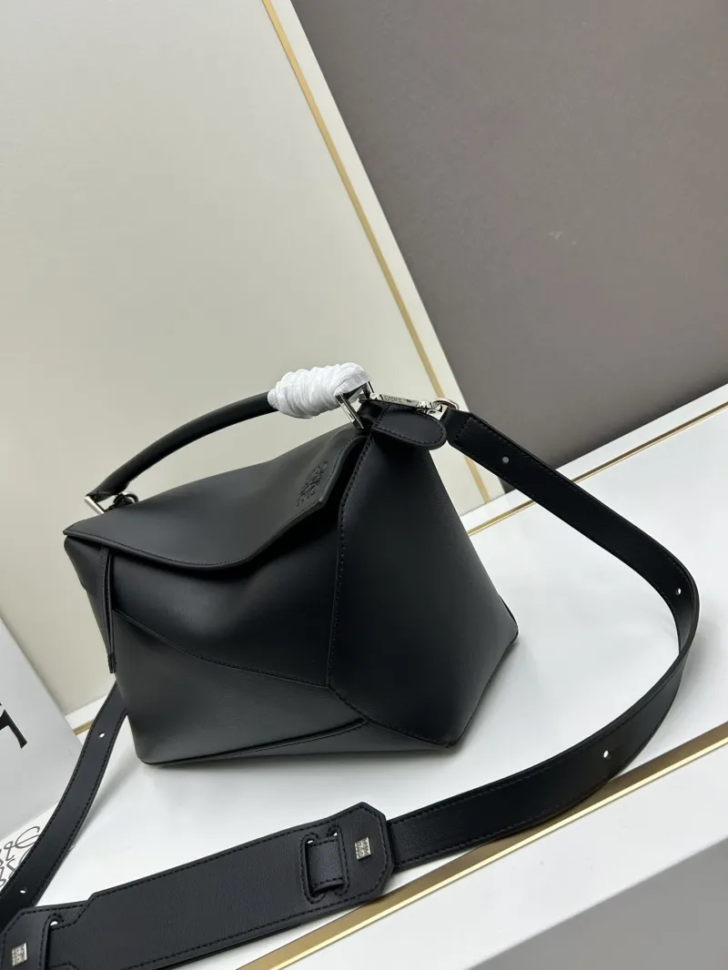 Alternative view of Loewe Black Leather Puzzle Handbag 647