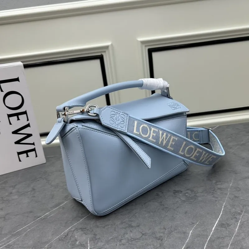 Alternative view of LOEWE S21 Light Blue Puzzle Handbag 24cm