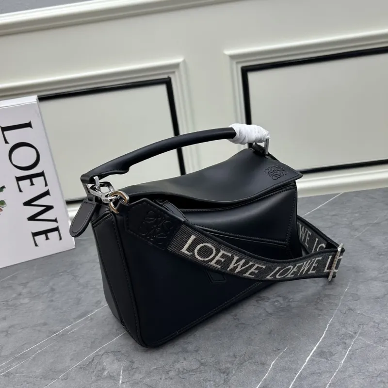 Alternative view of LOEWE Black Leather Handbag S21 24cm