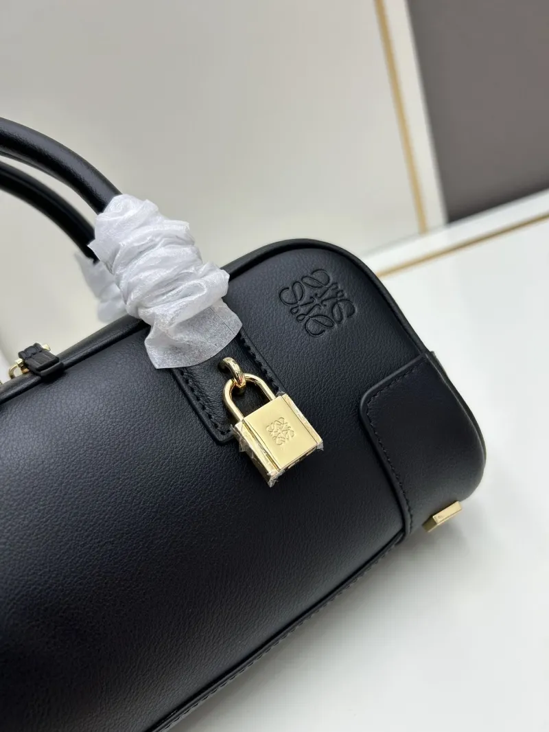 LOEWE Black Leather Handbag 062417 - Image 4