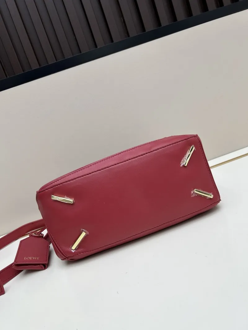 LOEWE Red Puzzle Crossbody Handbag 671 - Image 5