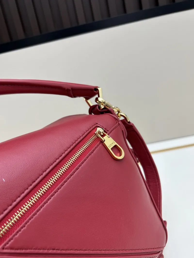 LOEWE Red Puzzle Crossbody Handbag 671 - Image 6