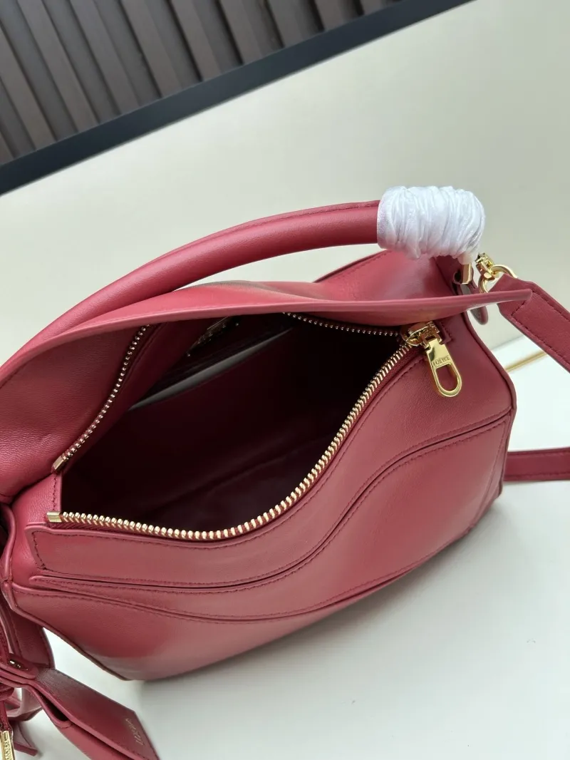 LOEWE Red Puzzle Crossbody Handbag 671 - Image 7