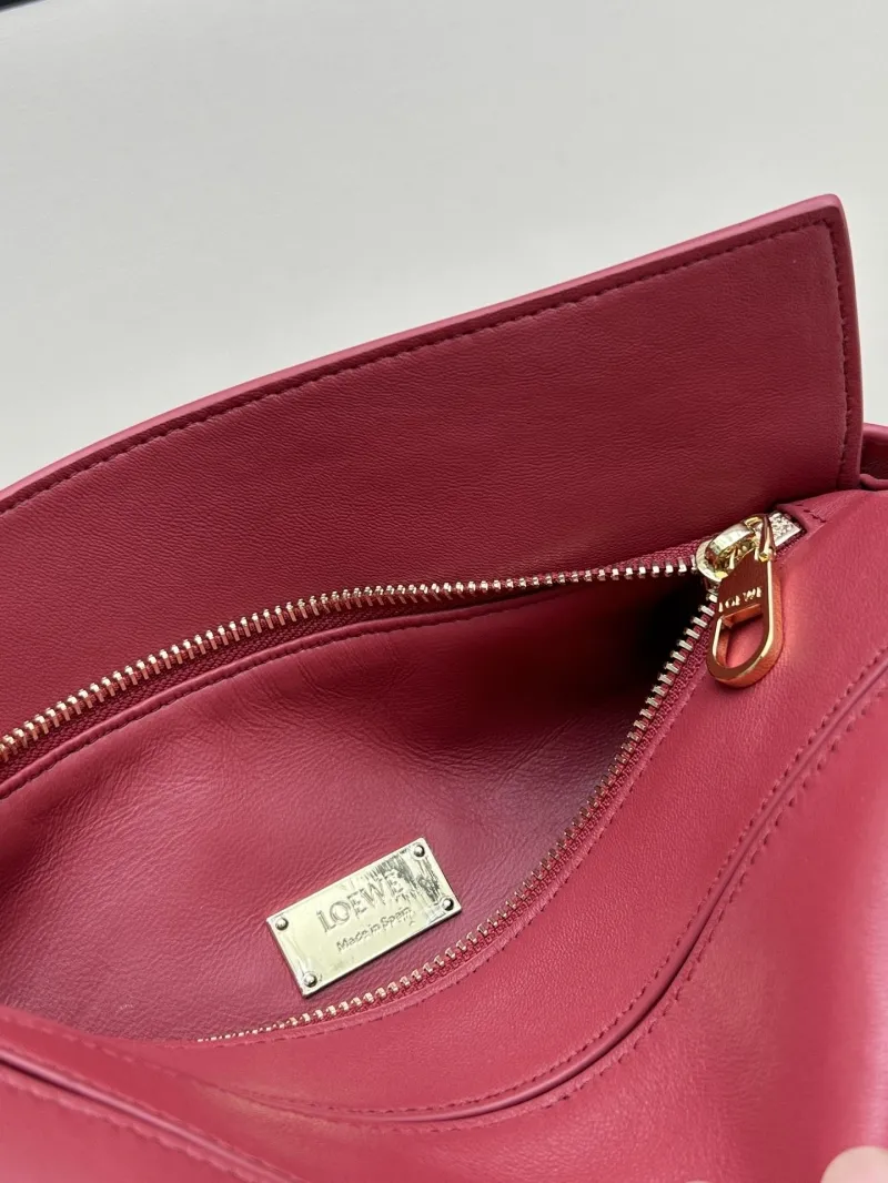 LOEWE Red Puzzle Crossbody Handbag 671 - Image 8