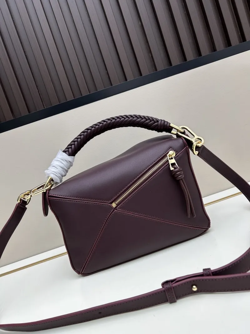 Loewe Dark Brown Leather Handbag 673 - Image 3