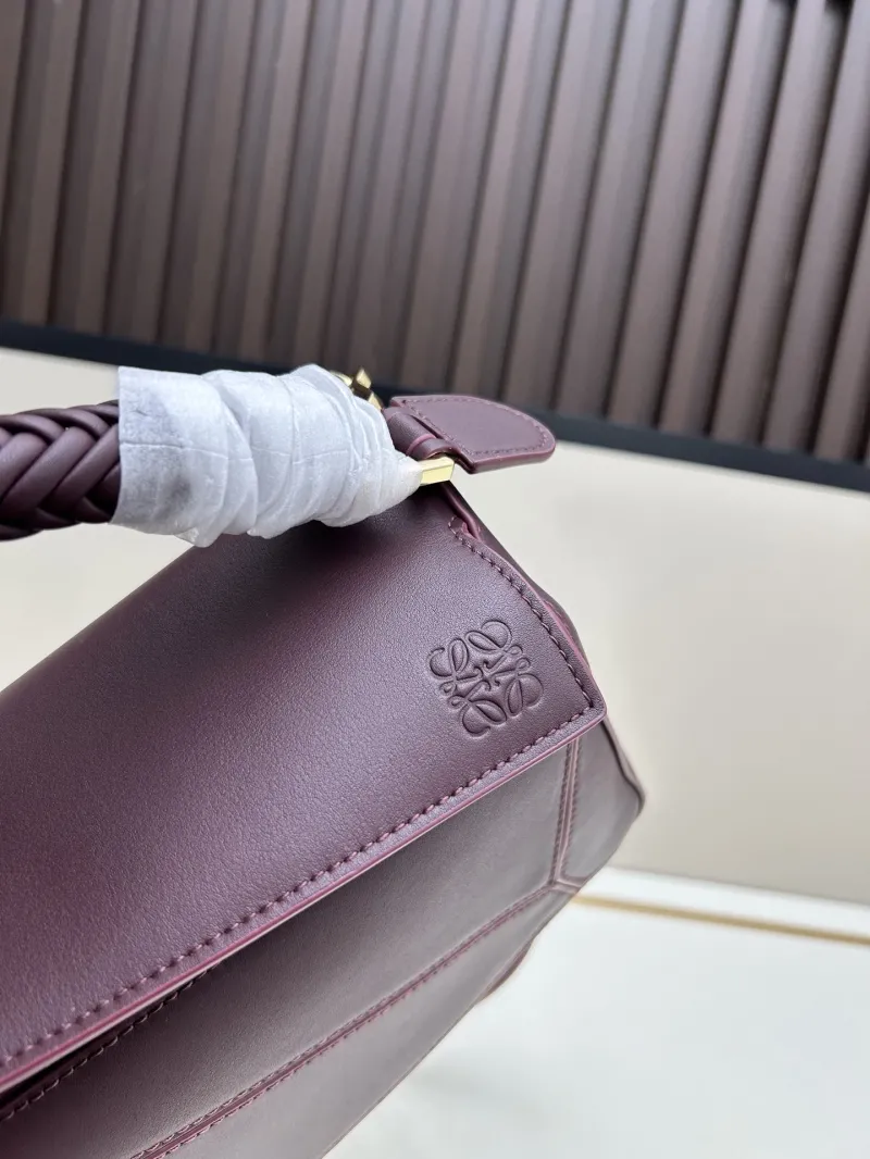 Loewe Dark Brown Leather Handbag 673 - Image 4