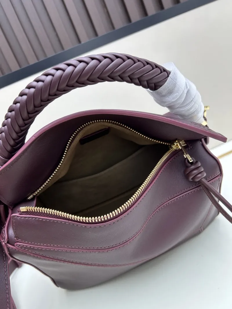 Loewe Dark Brown Leather Handbag 673 - Image 7