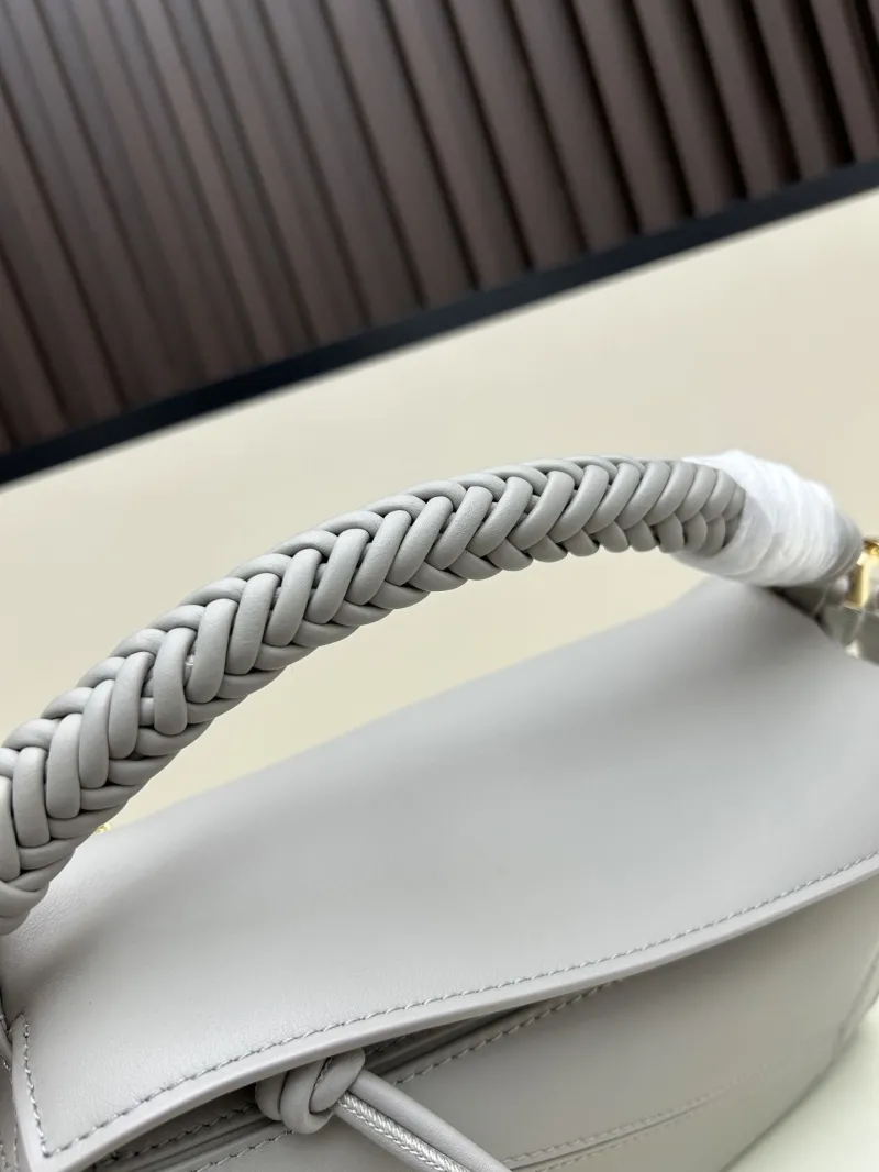 Loewe Gray Braided Handle Puzzle Crossbody Bag - Image 5