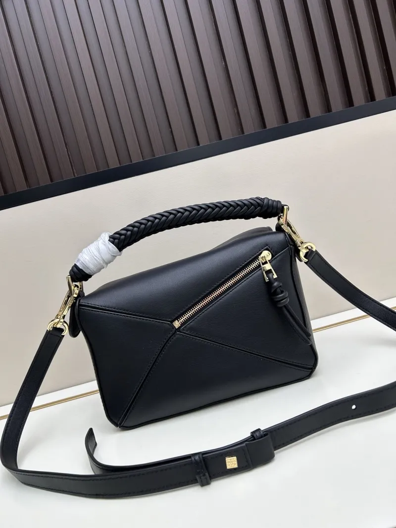 Loewe Black Leather Crossbody Handbag 675 - Image 3