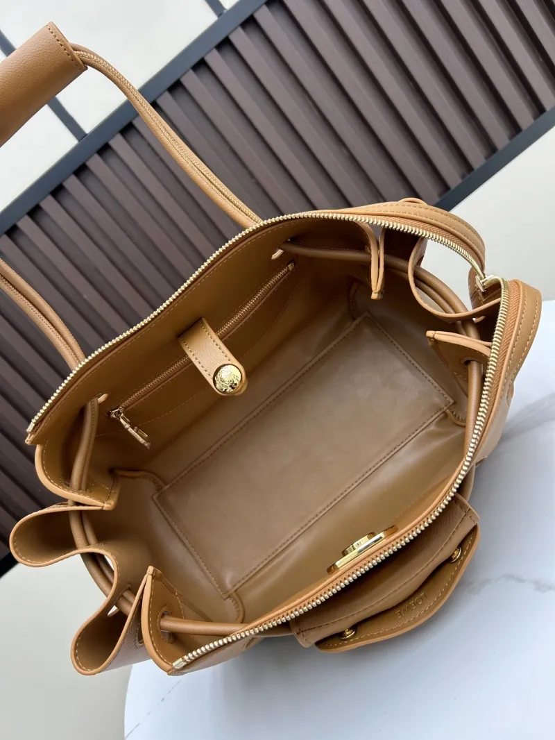 Loewe Tan Leather Shoulder Handbag 250520 - Image 8