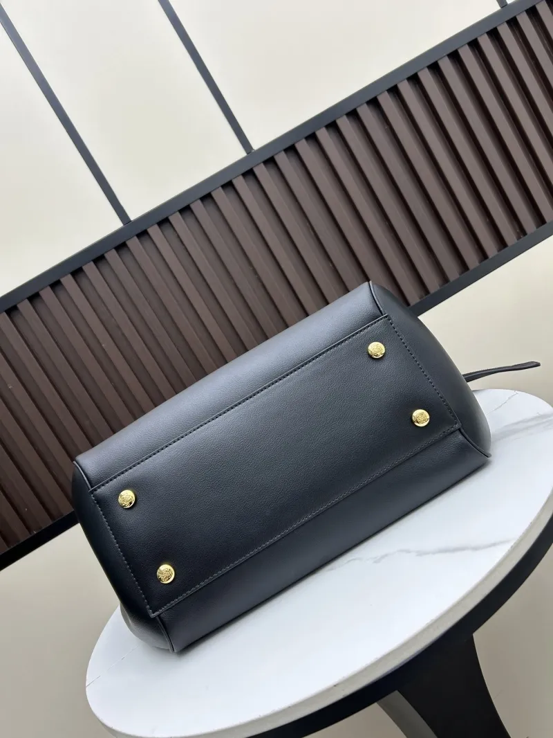 LOEWE Black Leather Handle Bag 250519 - Image 5