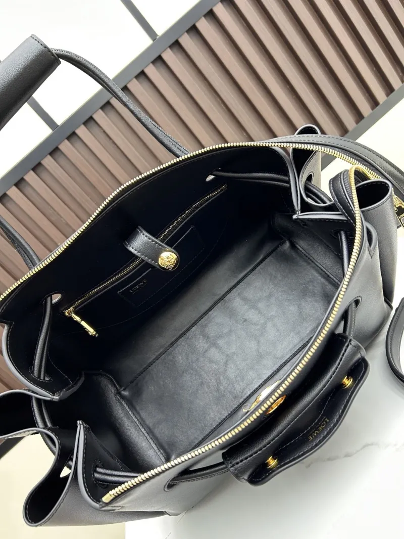 LOEWE Black Leather Handle Bag 250519 - Image 7