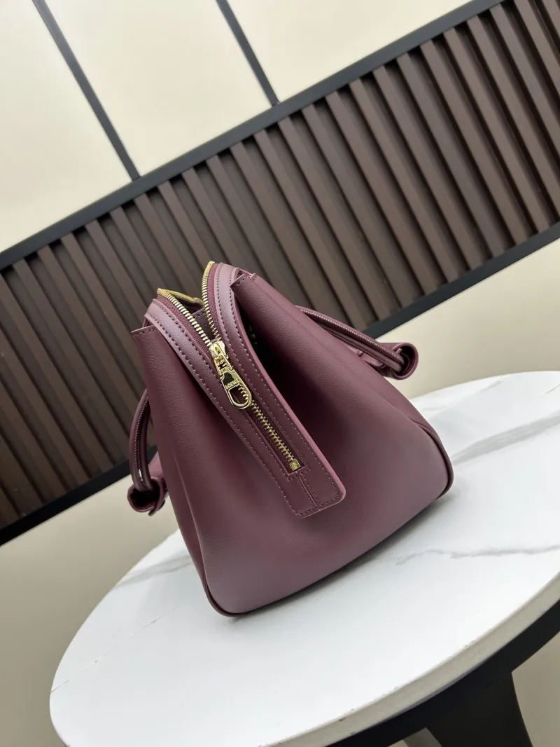 Alternative view of LOEWE Burgundy Leather Handbag 250519