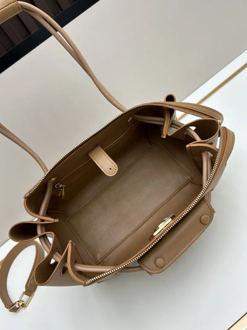 LOEWE Tan Leather Shoulder Handbag 250520 - Image 8