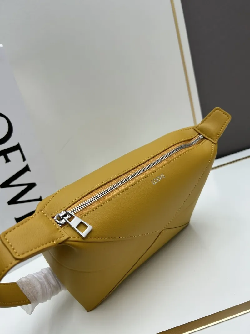 LOEWE Yellow Leather Handbag 052403 - Image 6