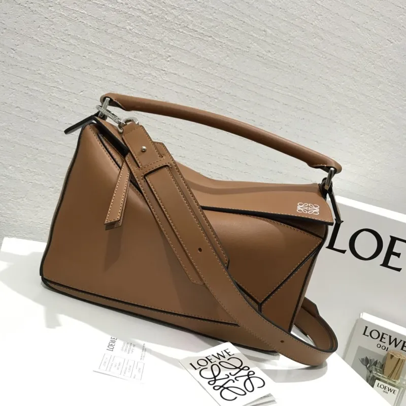 Alternative view of LOEWE Brown Leather Puzzle Shoulder Bag 705
