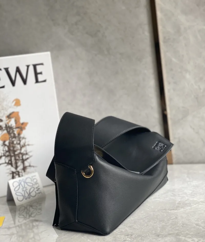LOEWE Black Leather Handle Bag 710 - Image 4