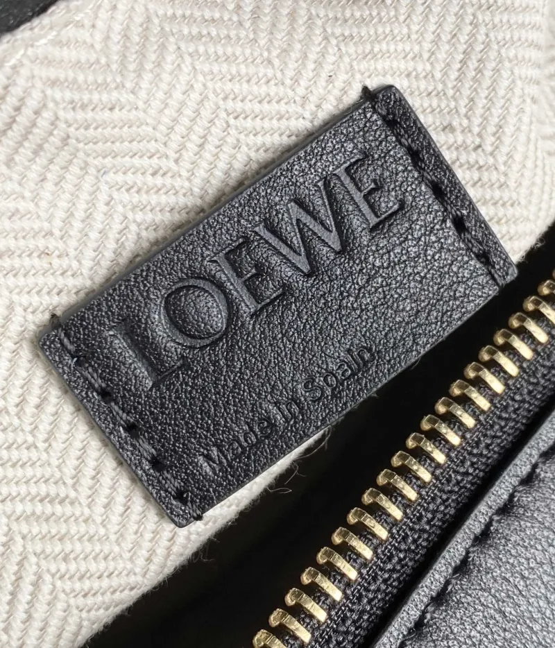 LOEWE Black Leather Handle Bag 710 - Image 7