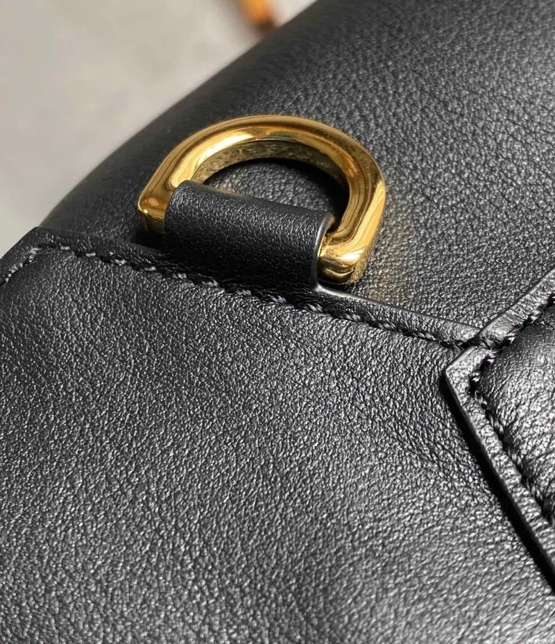 LOEWE Black Leather Handle Bag 710 - Image 8