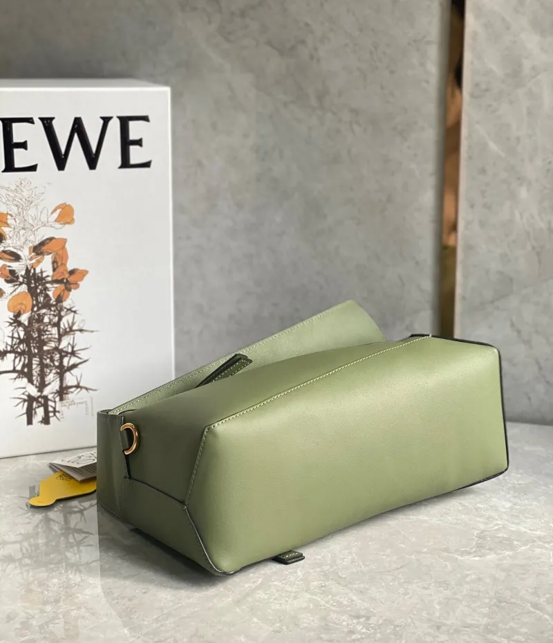 LOEWE Olive Green Handle Bag 712 - Image 4