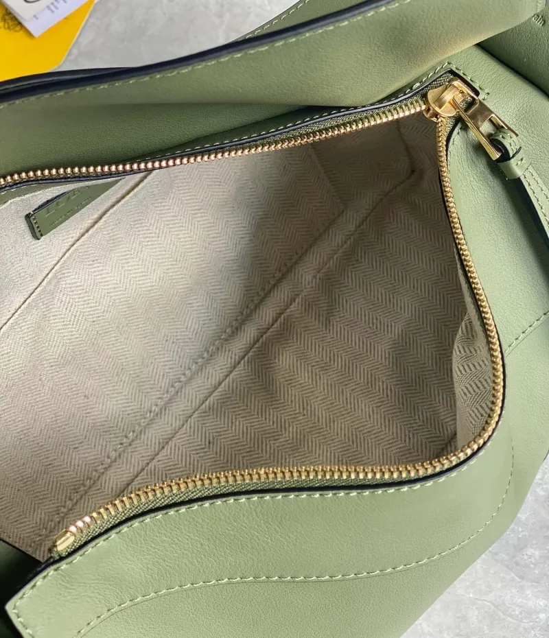 LOEWE Olive Green Handle Bag 712 - Image 6