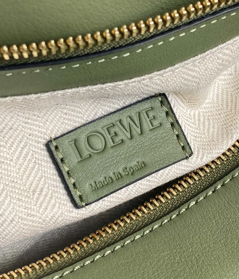 LOEWE Olive Green Handle Bag 712 - Image 8