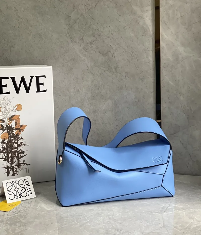 Loewe Light Blue Leather Handbag 714