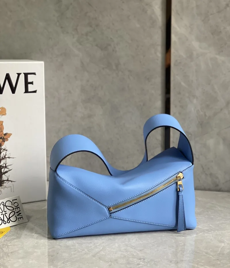 Loewe Light Blue Leather Handbag 714 - Image 4