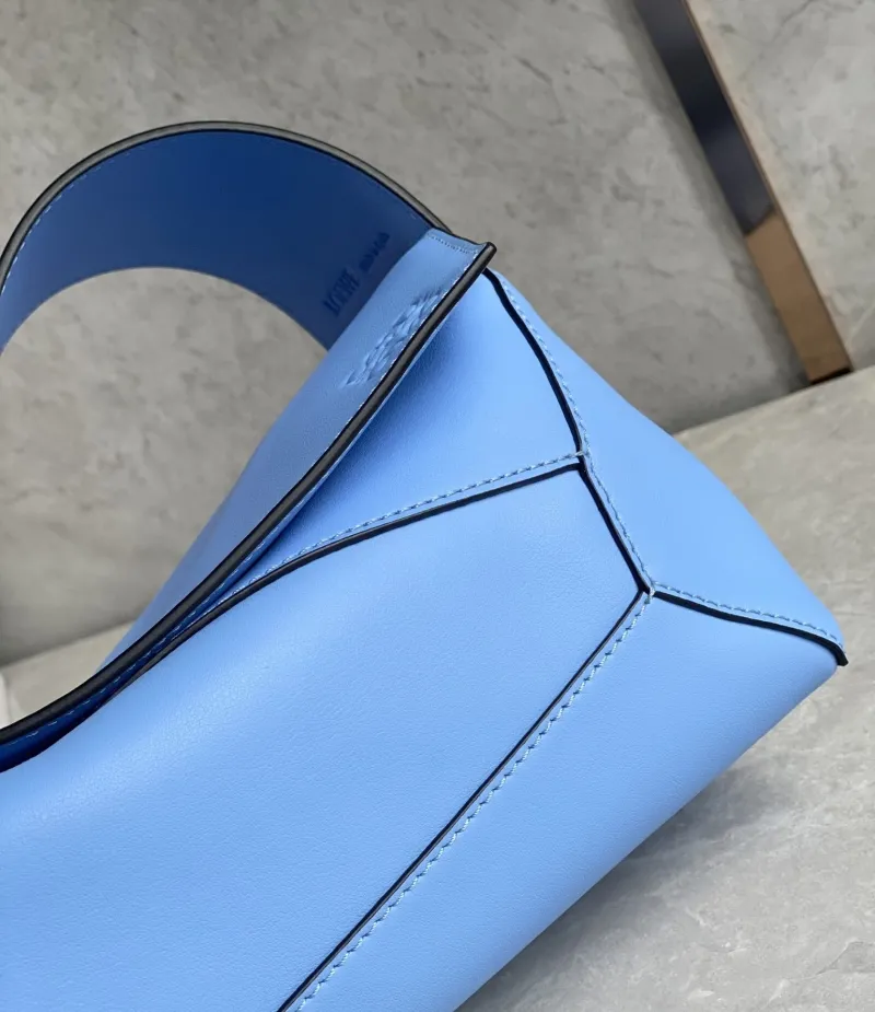 Loewe Light Blue Leather Handbag 714 - Image 6