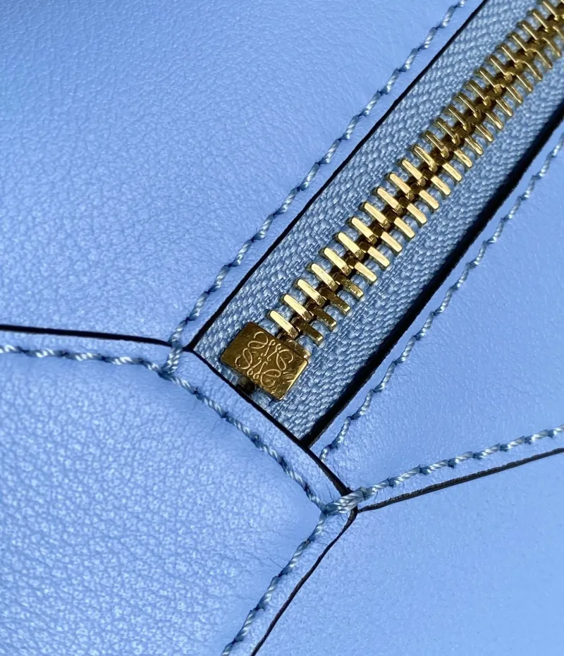 Loewe Light Blue Leather Handbag 714 - Image 8