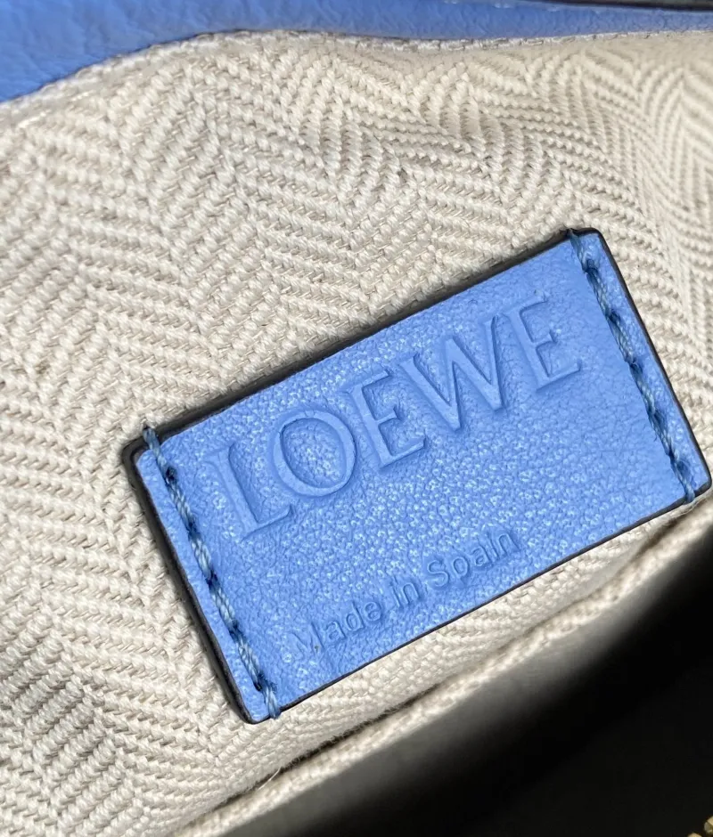 Loewe Light Blue Leather Handbag 714 - Image 9